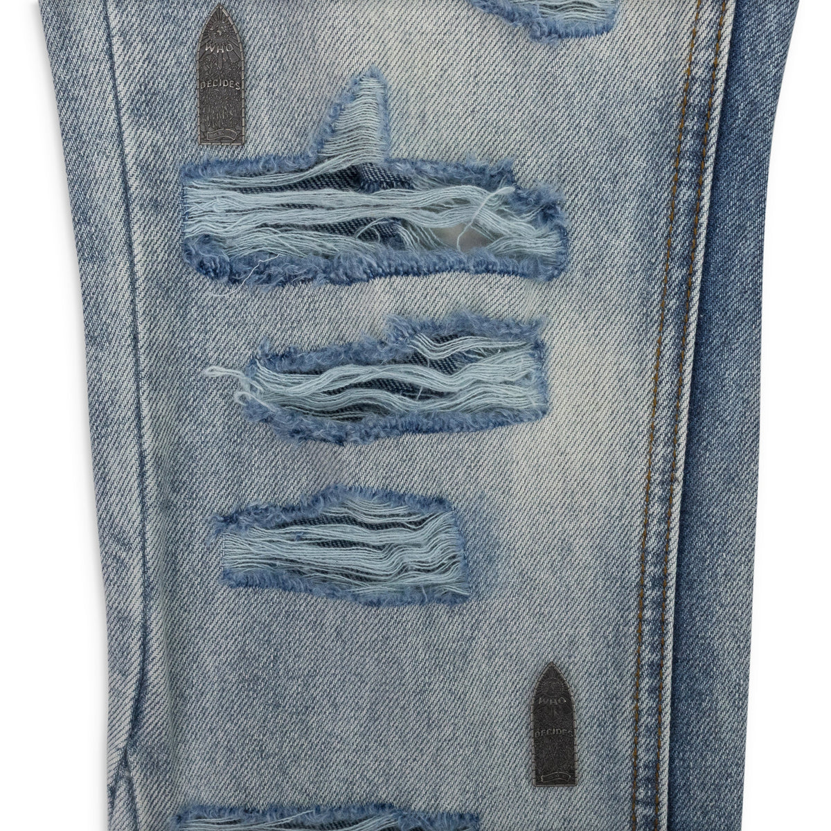 BLUE AMPLIFIED STRAIGHT-FIT JEANS