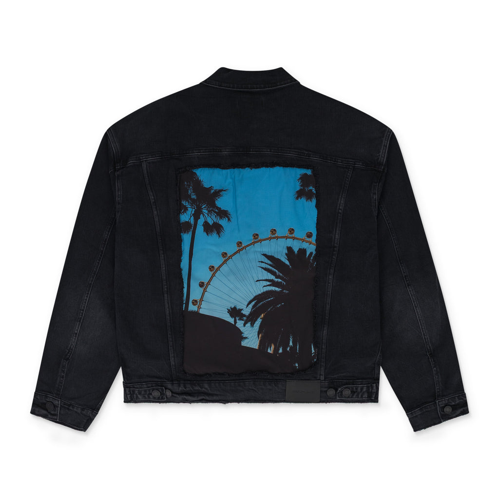 Black Purple x Blue Sky Trucker Jacket