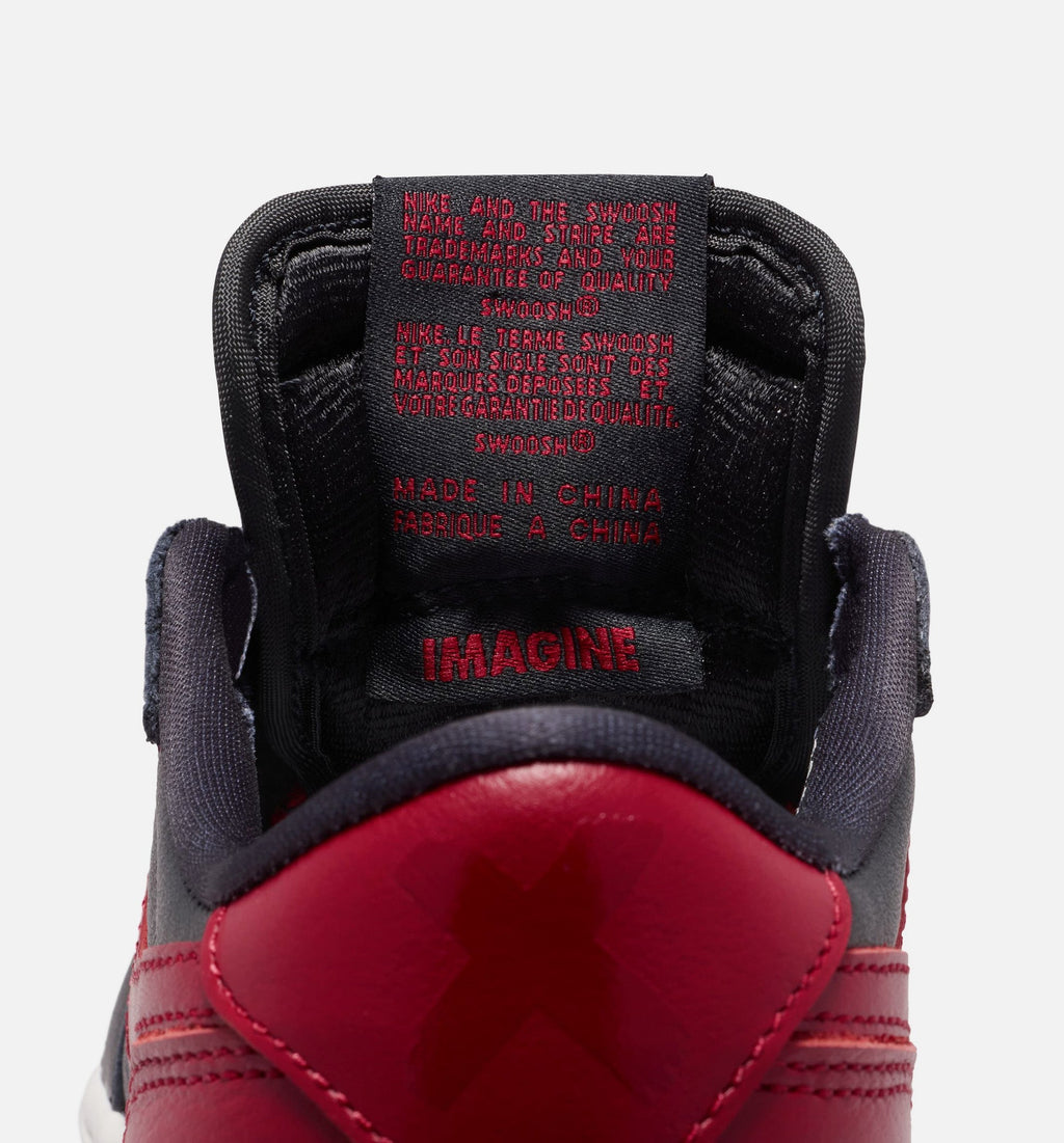 Air Jordan 1 Retro Low OG Banned Grade School – Black/Black/Varsity Red/Summit White