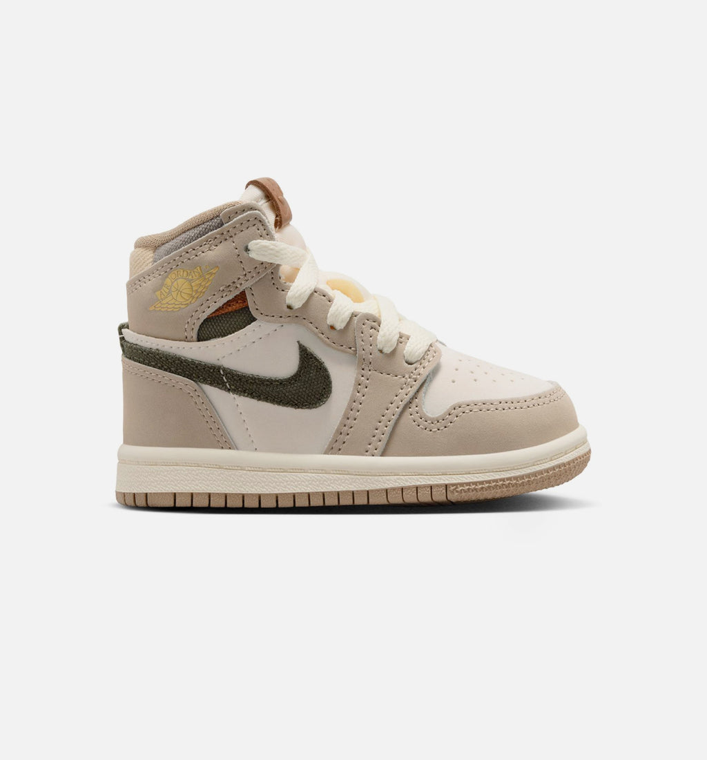 Air Jordan 1 Retro High OG Infant & Toddler Lifestyle Shoe - Khaki