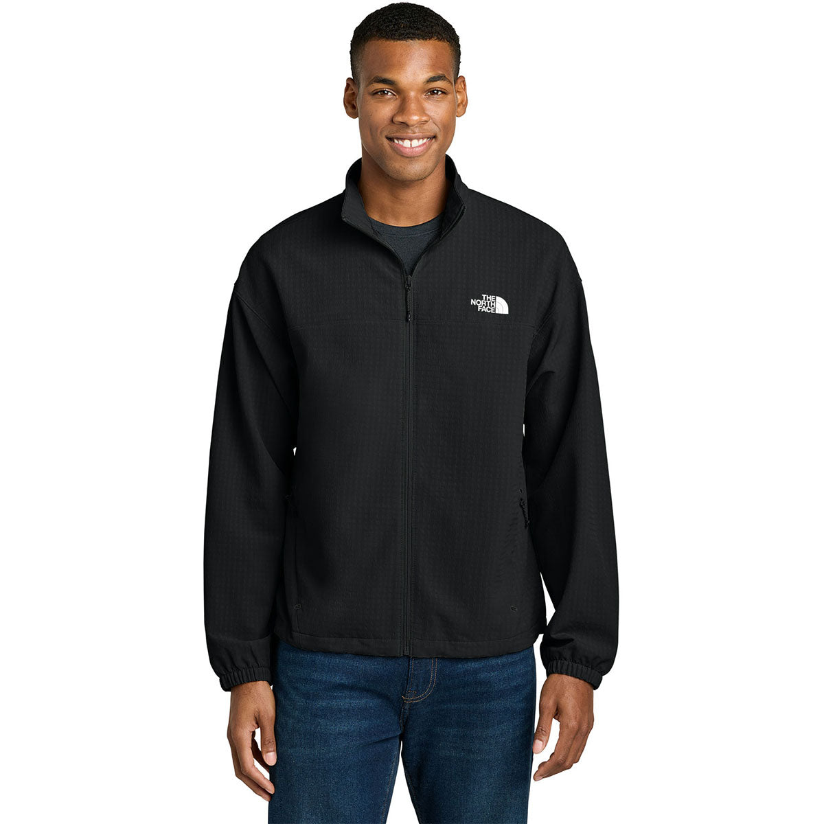 The North Face Black Stand-Collar Zip-Up Jacket