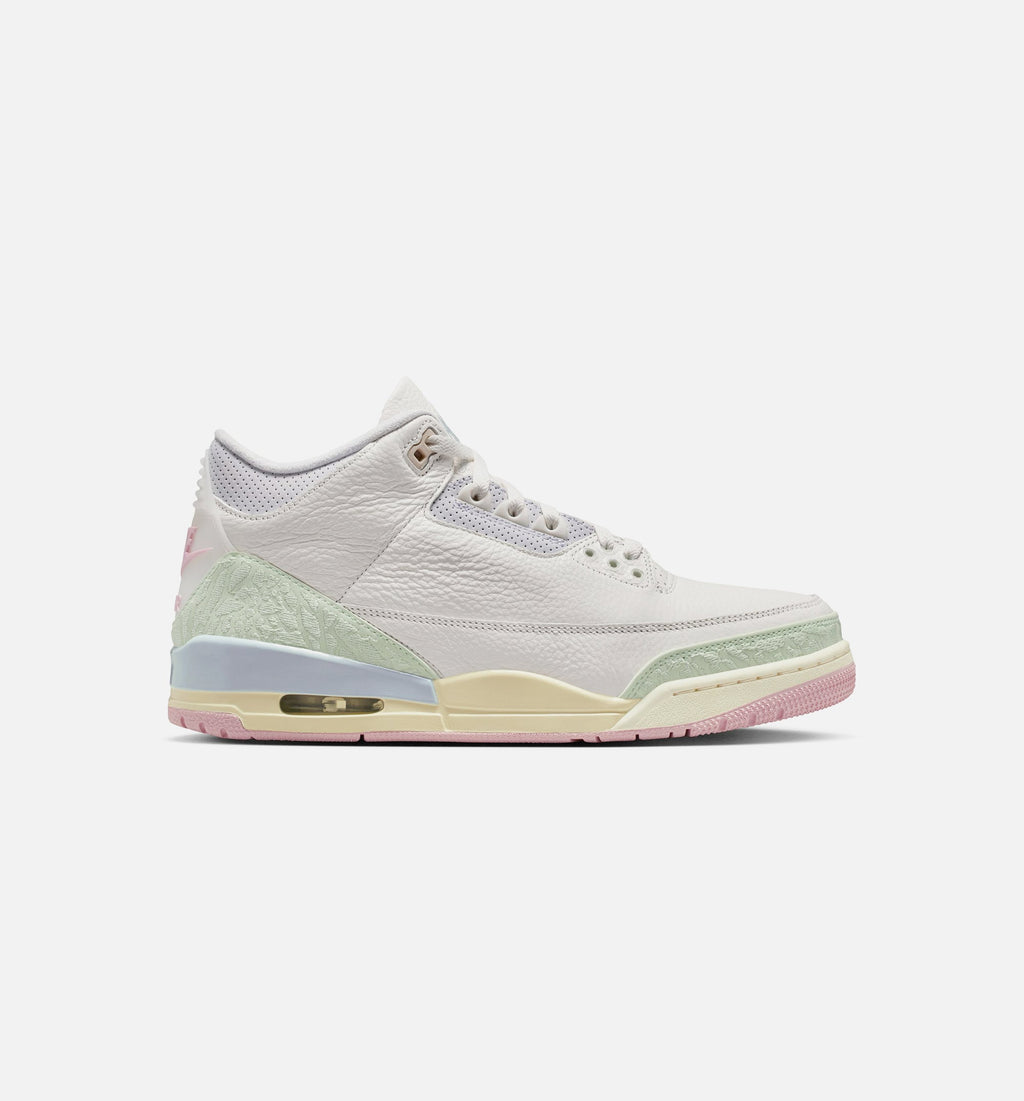 Air Jordan 3 Retro Sail and Jade Aura Men's Lifestyle Shoe – Sail/Jade Aura/Aura/Iced Carmine