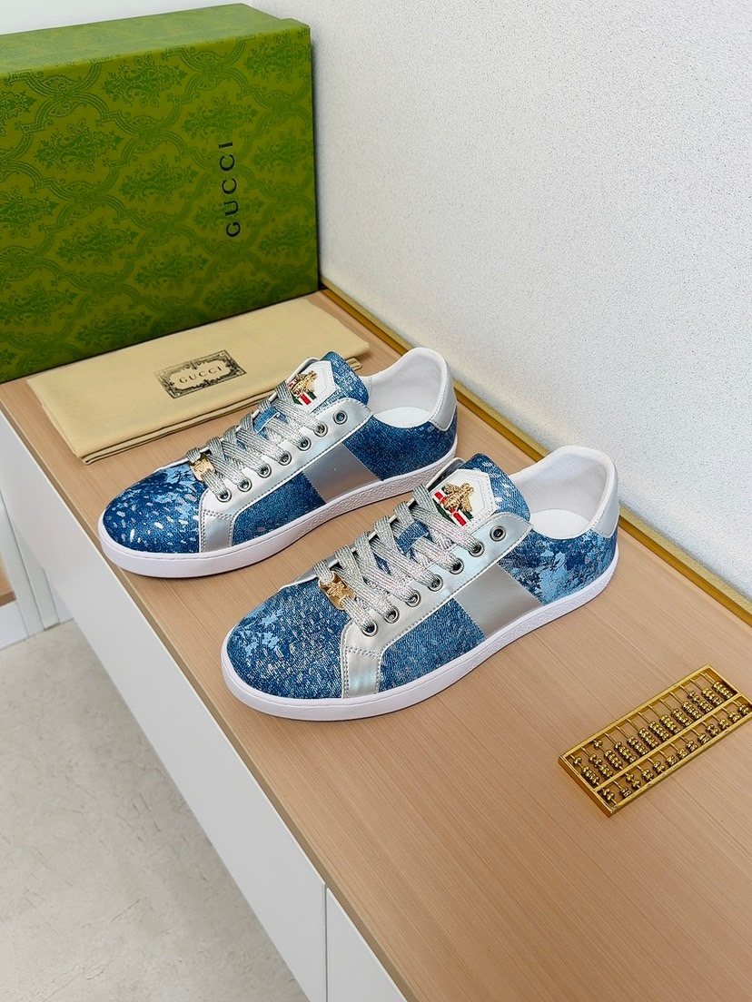 Gucci Men's Patterned Low-Top Sneakers