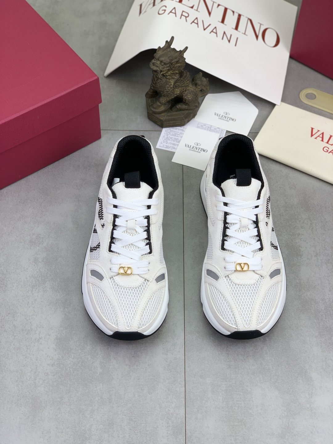 Valentino VLogo Mesh Low-Top Sneakers