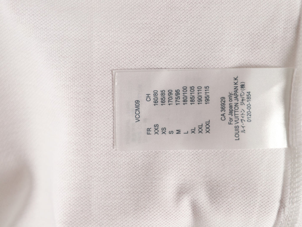 Louis Vuitton Classic Small-Logo Embroidered Polo - White